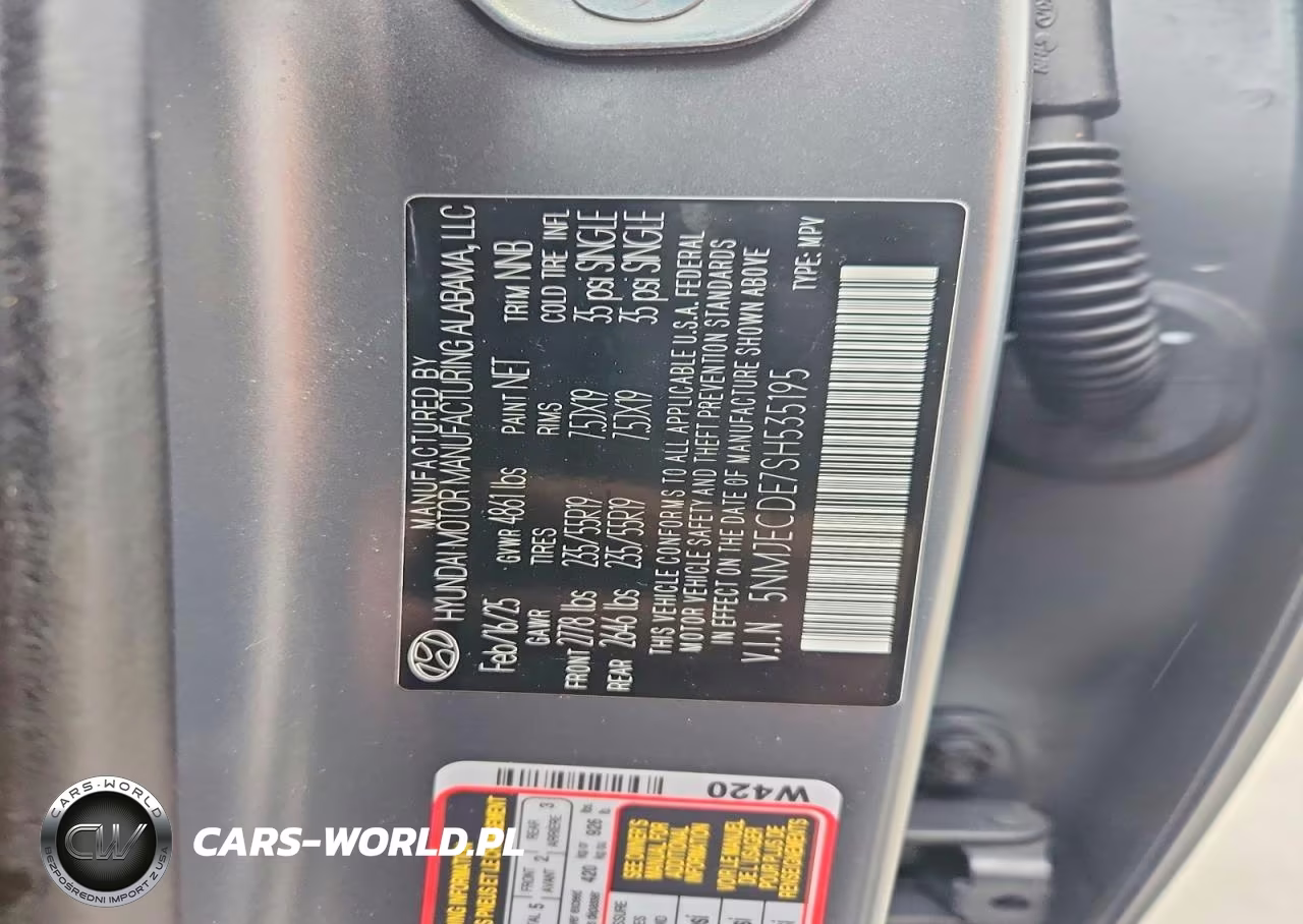 2025 Hyundai Tucson Limited VIN:5NMJECDE7SH535195 - 13
