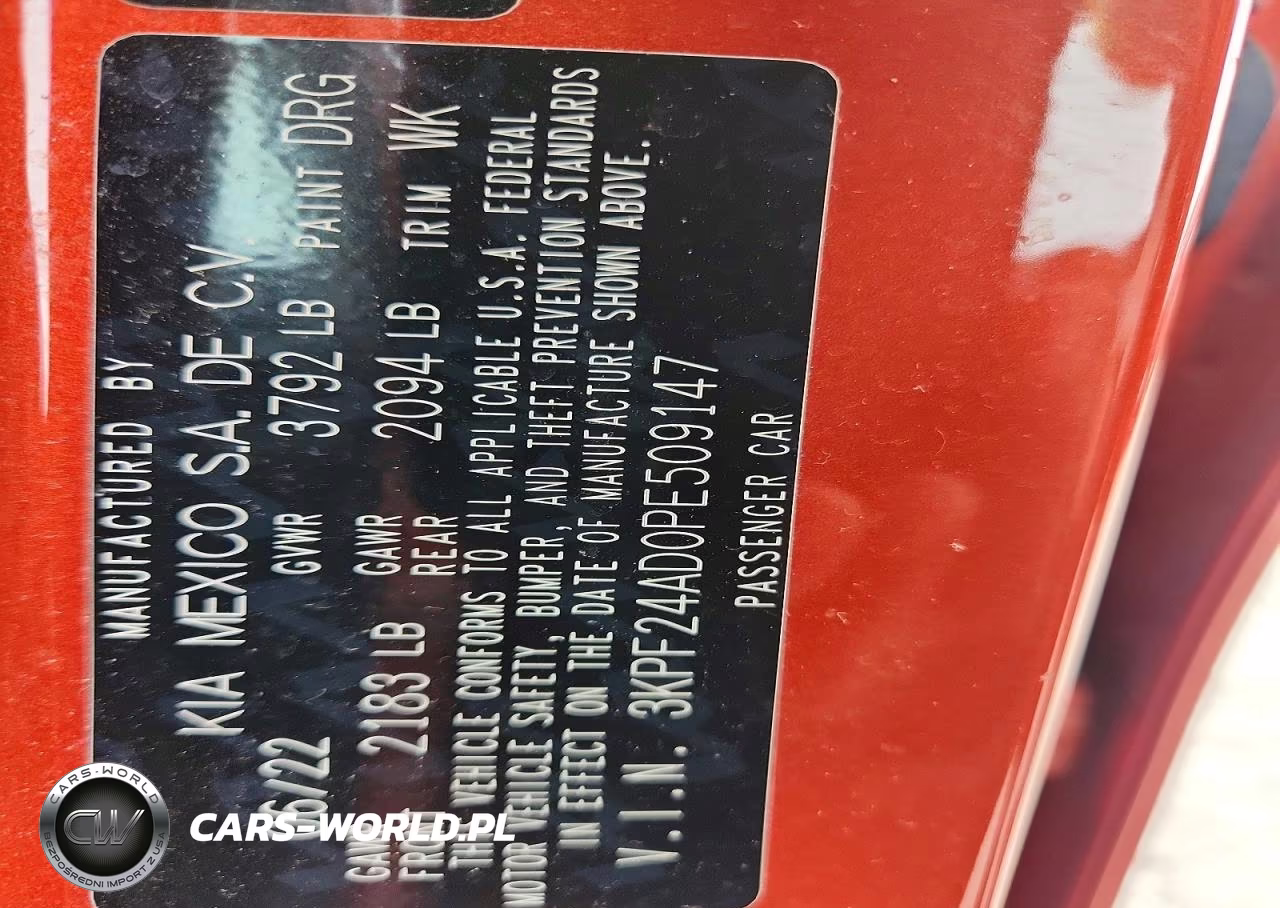 2023 Kia Forte Lxs VIN:3KPF24AD0PE509147 - 12