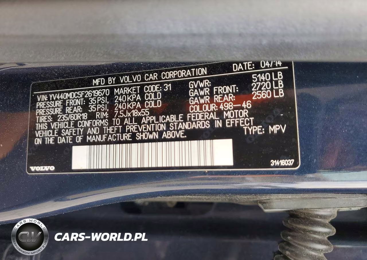 2015 Volvo Xc60 T5 Premier+ VIN:YV440MDC5F2619670 - 13