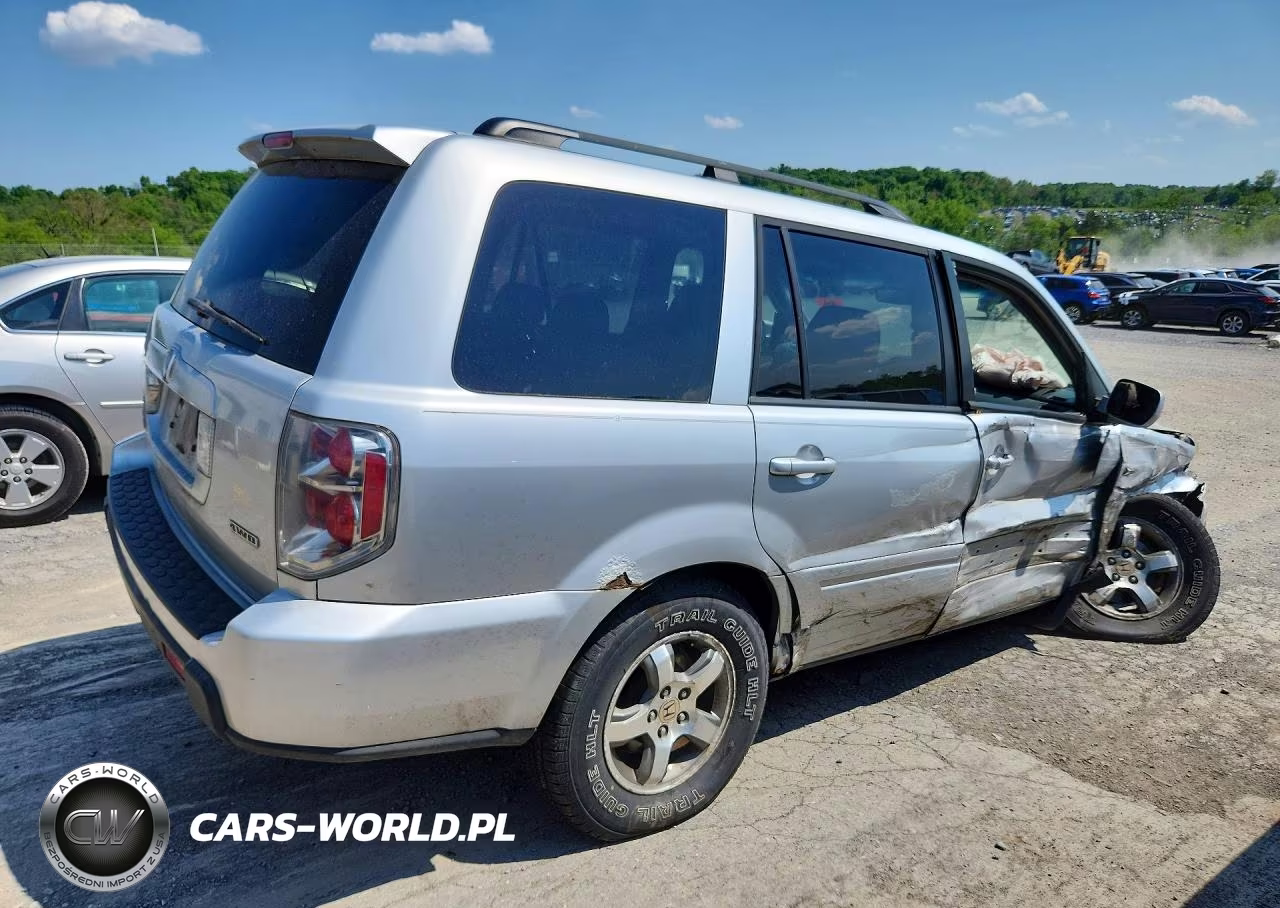 2007 Honda Pilot Exl VIN:2HKYF18567H530851 - 3