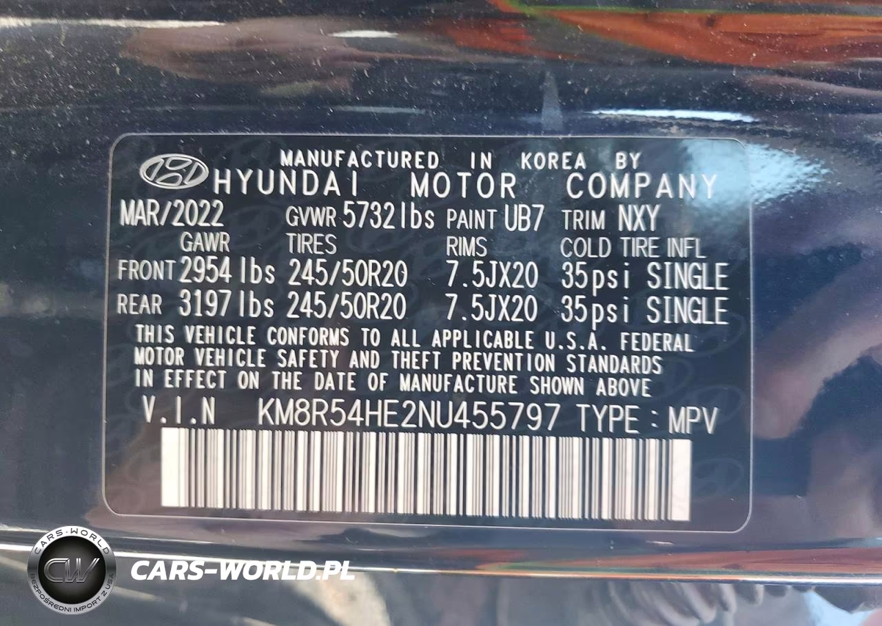 2022 Hyundai Palisade Limited VIN:KM8R54HE2NU455797 - 13