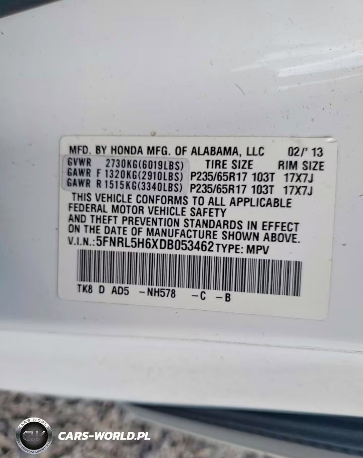 2013 Honda Odyssey Exl VIN:5FNRL5H6XDB053462 - 13