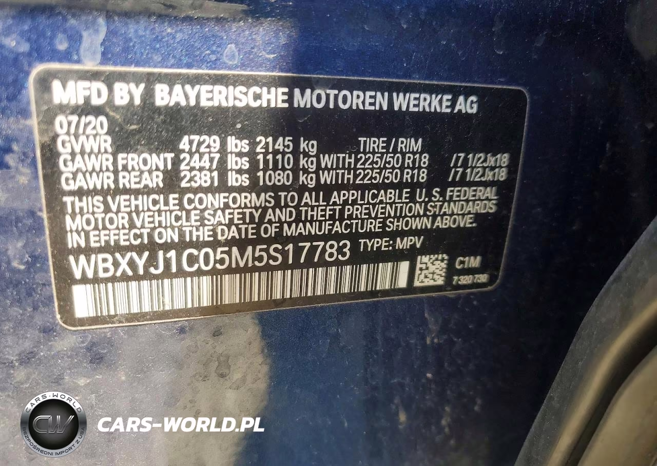 2021 BMW X2 xDrive28I VIN:WBXYJ1C05M5S17783 - 13
