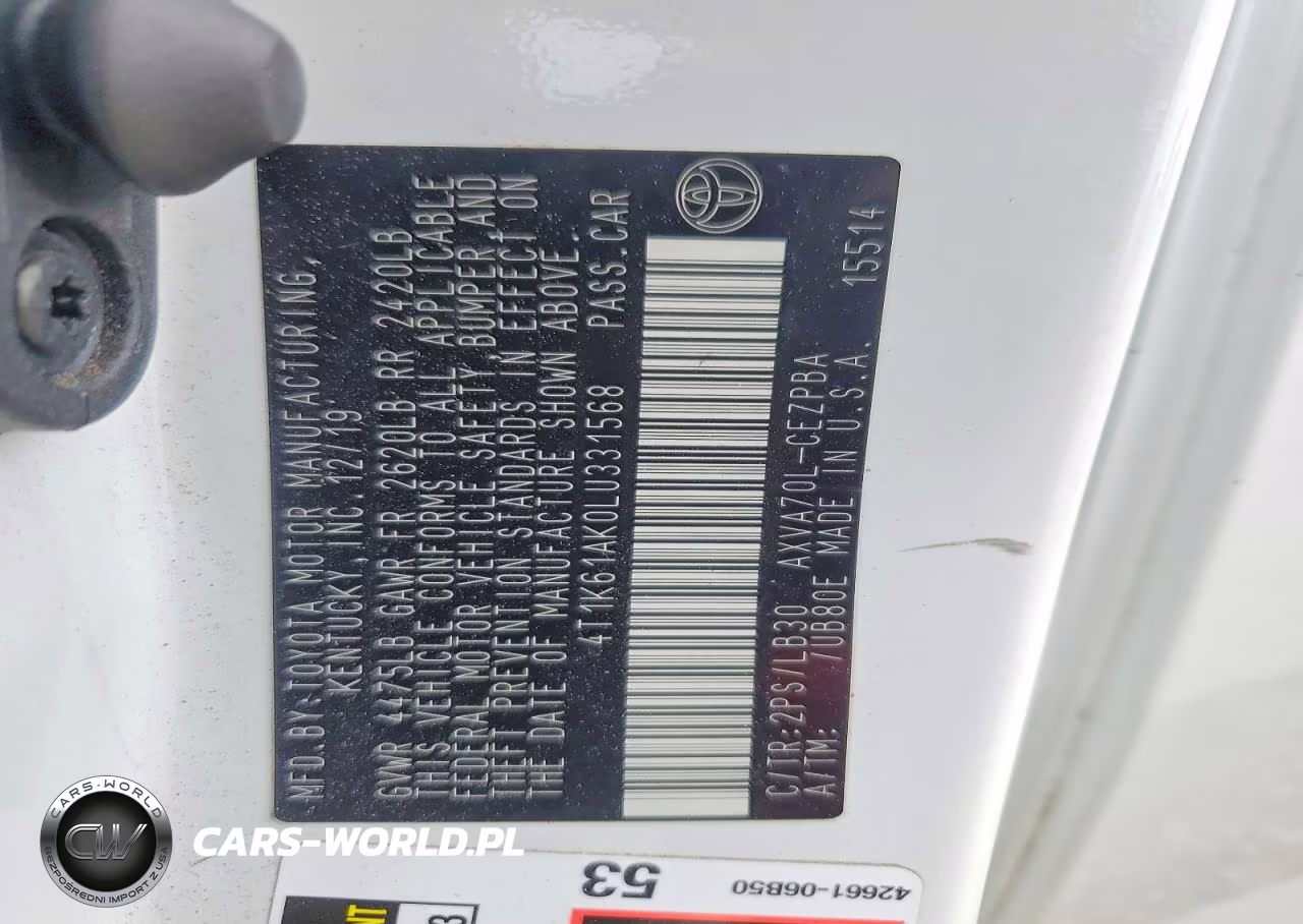 2020 Toyota Camry Xse VIN:4T1K61AK0LU331568 - 13