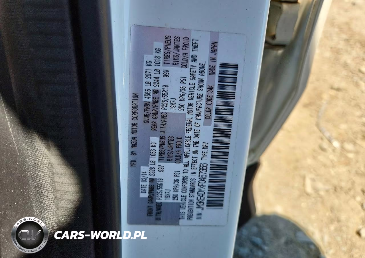 2015 Mazda Cx-5 Gt VIN:JM3KE4DYXF0457366 - 13