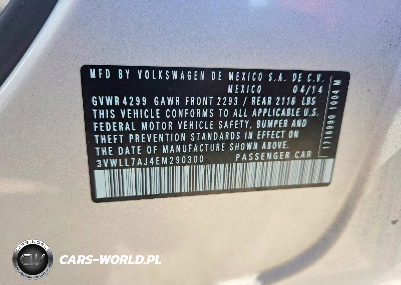 2014 Volkswagen Jetta Tdi VIN:3VWLL7AJ4EM290300 - 12