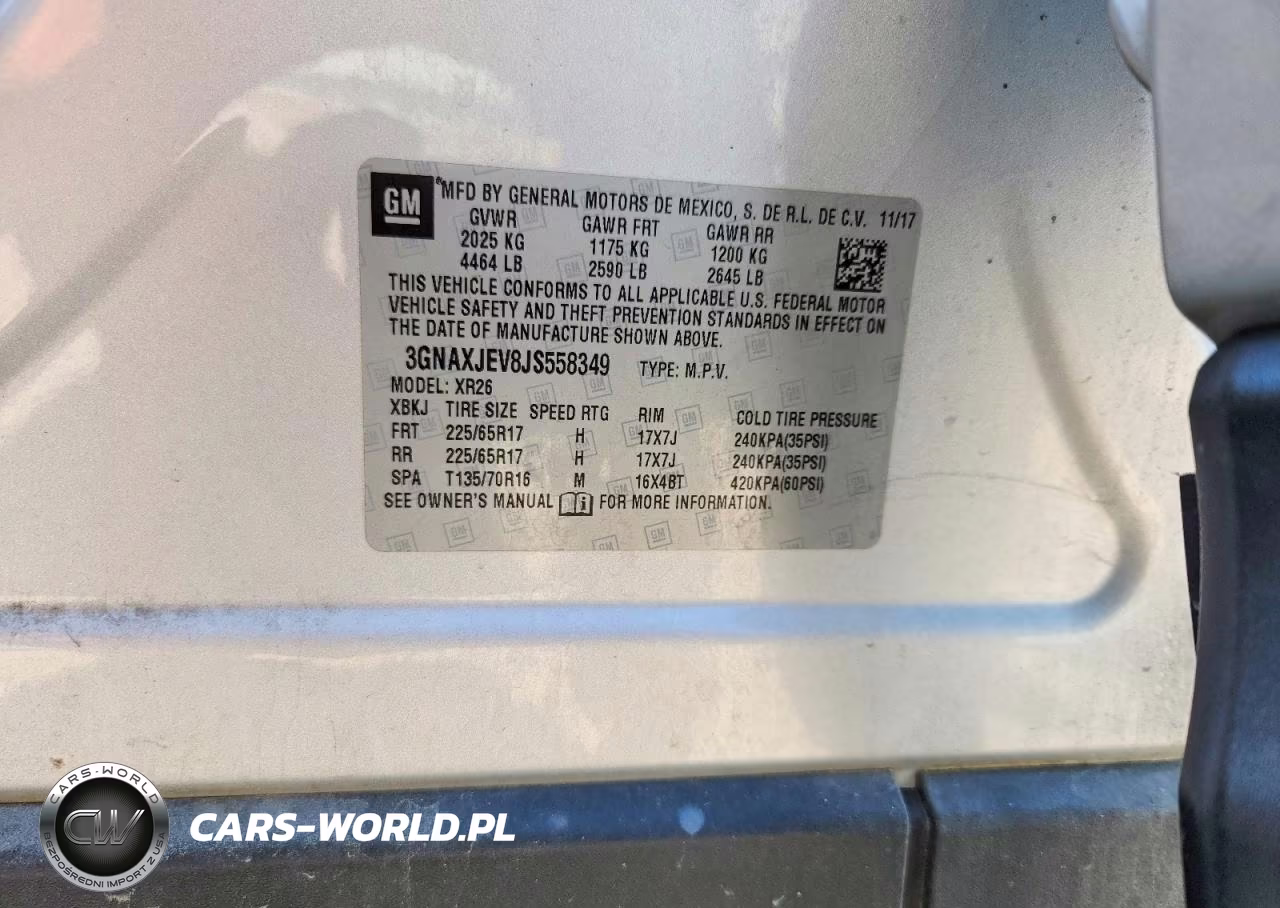 2018 Chevrolet Equinox Lt VIN:3GNAXJEV8JS558349 - 13