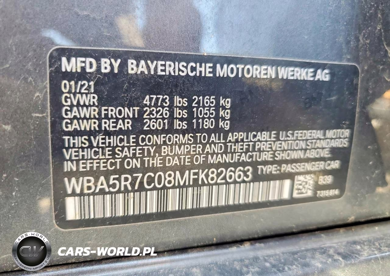 2021 BMW 330Xi VIN:WBA5R7C08MFK82663 - 12
