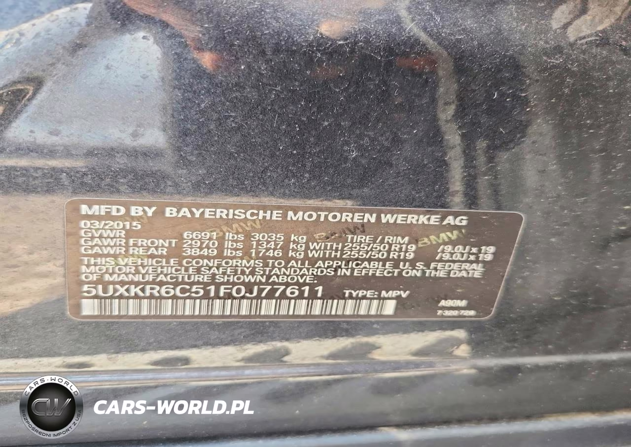 2015 BMW X5 xDrive50I VIN:5UXKR6C51F0J77611 - 13