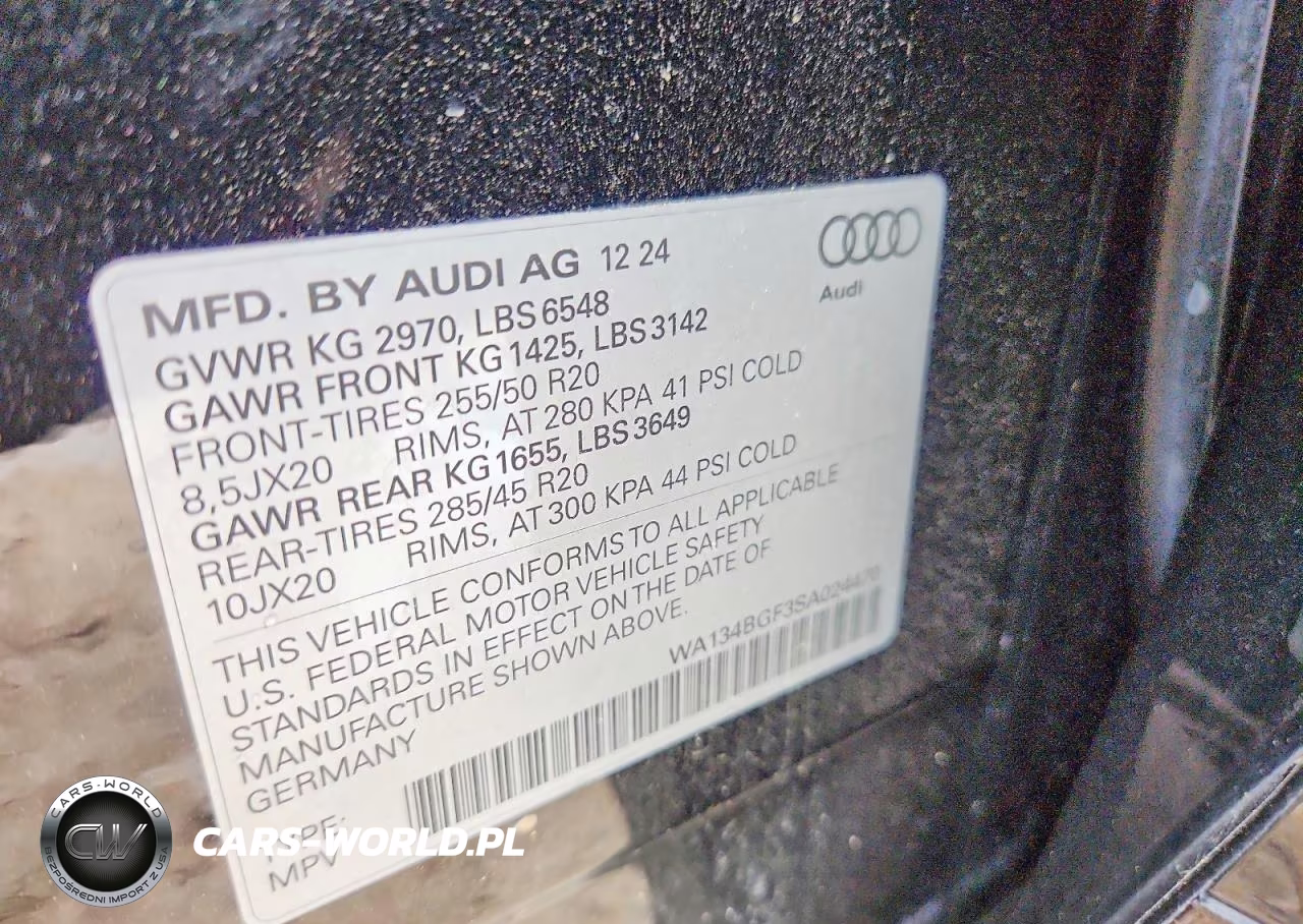 2025 Audi Q6 E-Tron Prestige VIN:WA134BGF3SA024470 - 13
