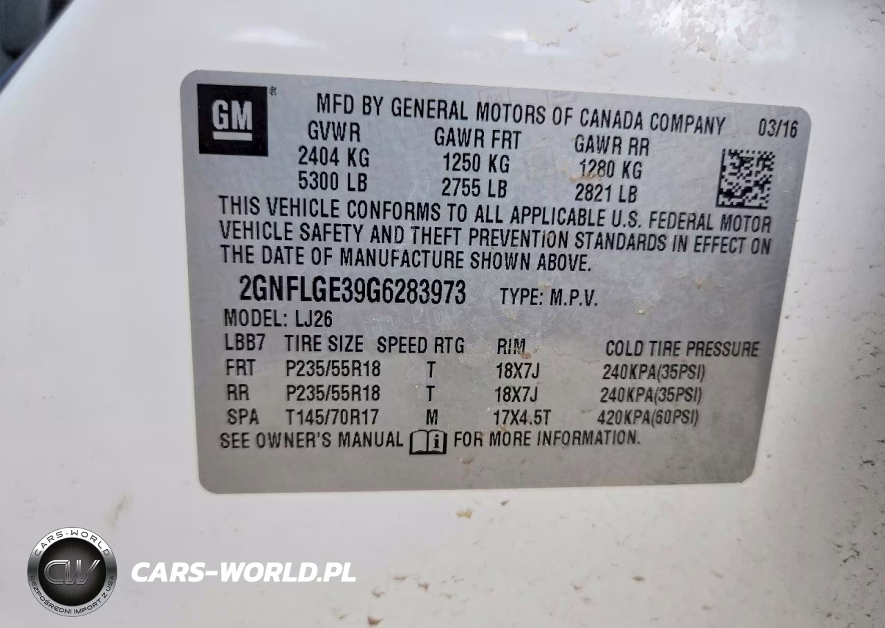 2016 Chevrolet Equinox Ltz VIN:2GNFLGE39G6283973 - 13