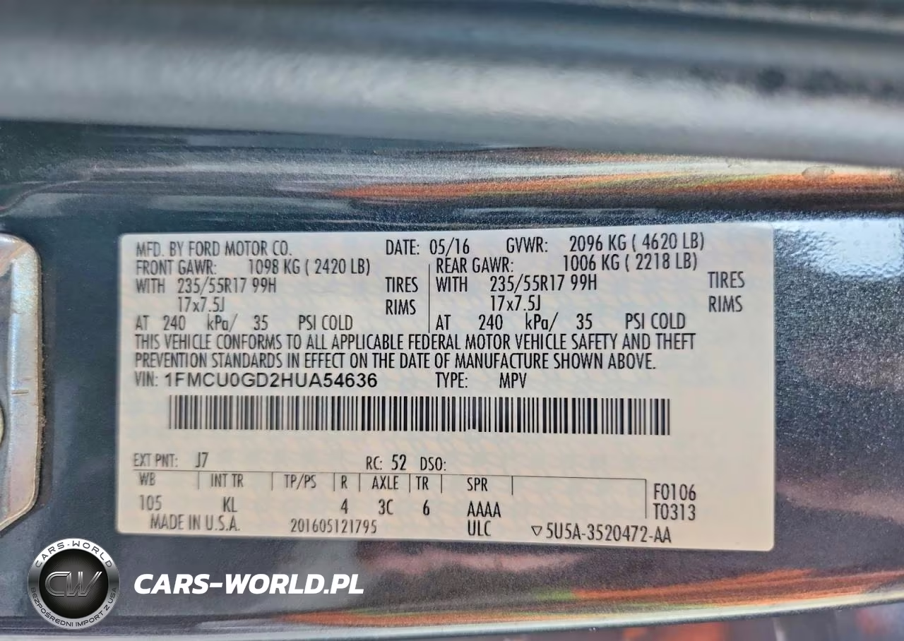 2017 Ford Escape Se VIN:1FMCU0GD2HUA54636 - 13