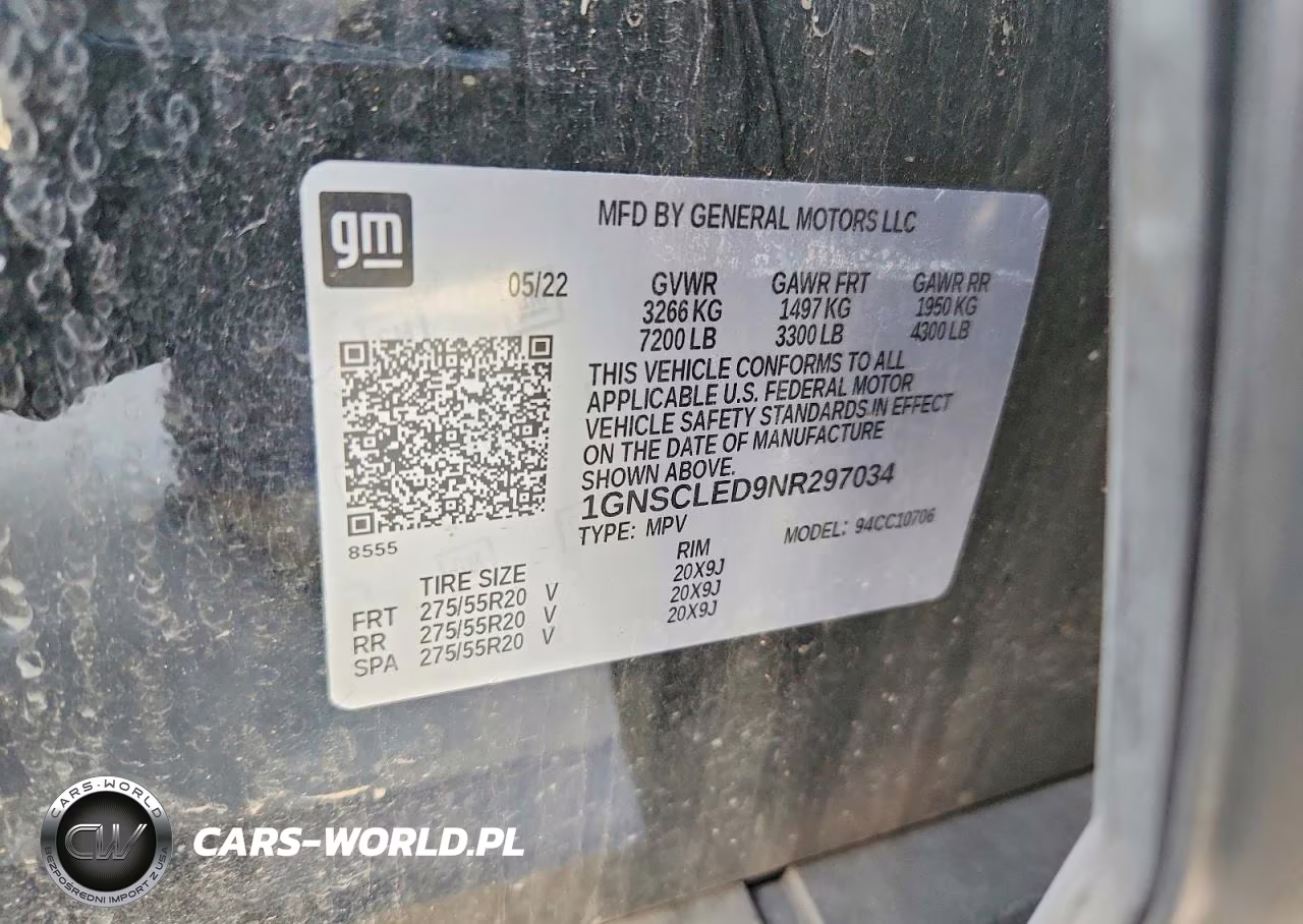 2022 Chevrolet Tahoe C1500 VIN:1GNSCLED9NR297034 - 13