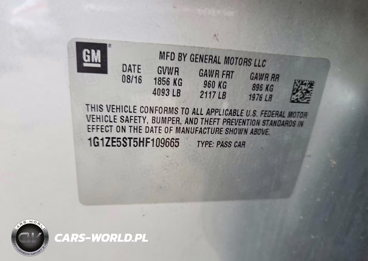 2017 Chevrolet Malibu Lt VIN:1G1ZE5ST5HF109665 - 12