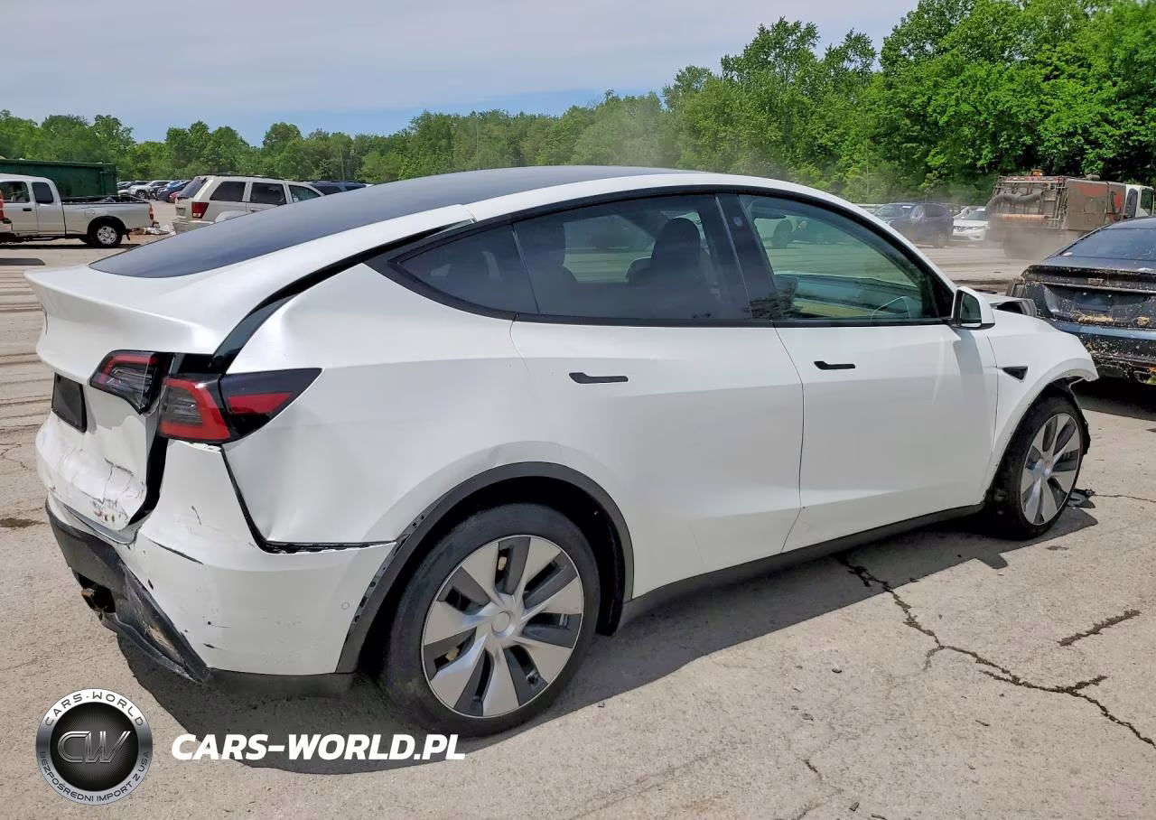 2022 Tesla Y VIN:7SAYGDEE0NF455615 - 3