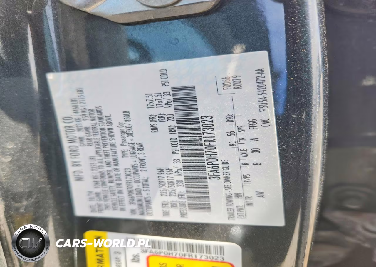 2015 Ford Fusion Se VIN:3FA6P0H70FR173023 - 12
