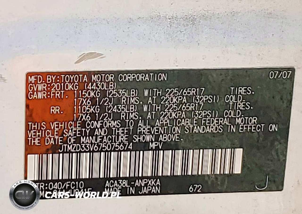 2007 Toyota Rav4 Base VIN:JTMZD33V675075674 - 13