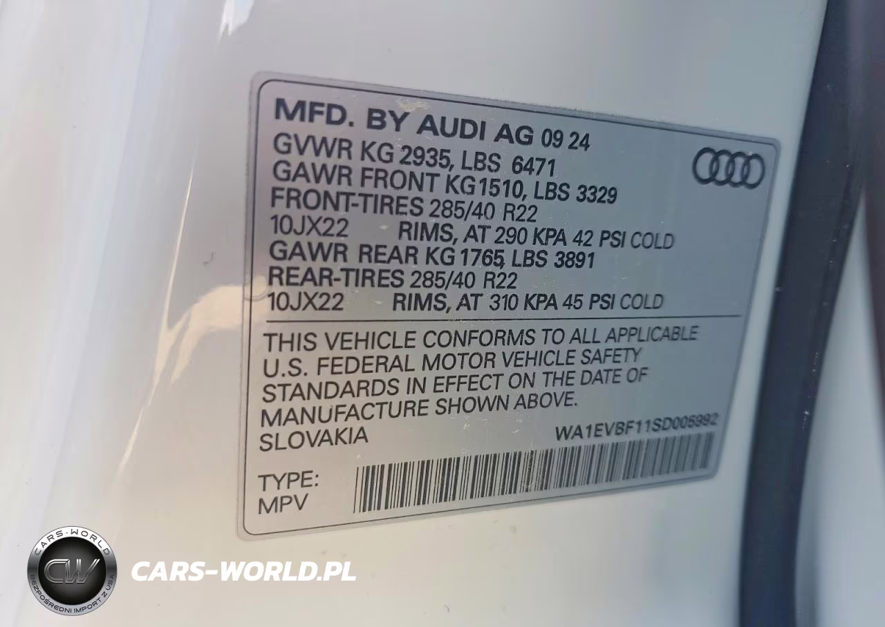 2025 Audi Q8 Premium Plus S-Line VIN:WA1EVBF11SD005992 - 13
