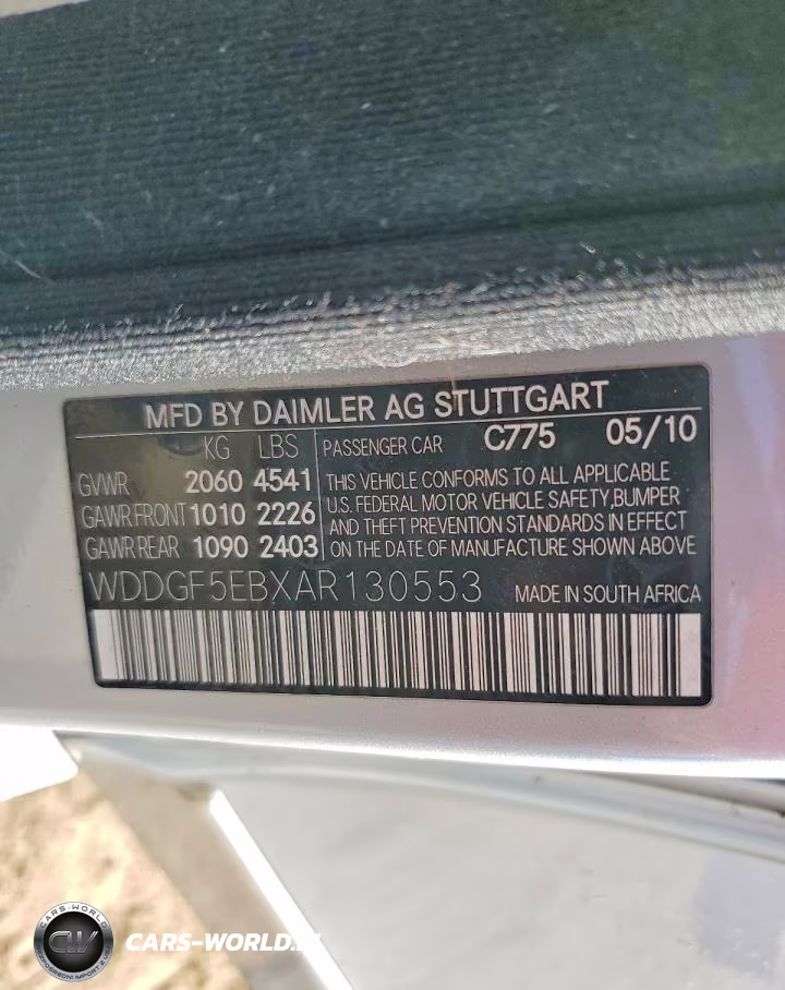 2010 Mercedes-Benz C 300 VIN:WDDGF5EBXAR130553 - 13