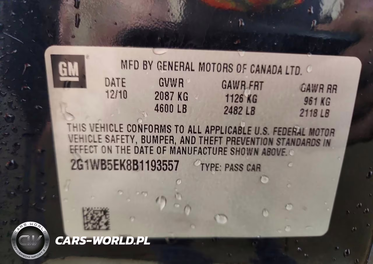 2011 Chevrolet Impala Lt VIN:2G1WB5EK8B1193557 - 12