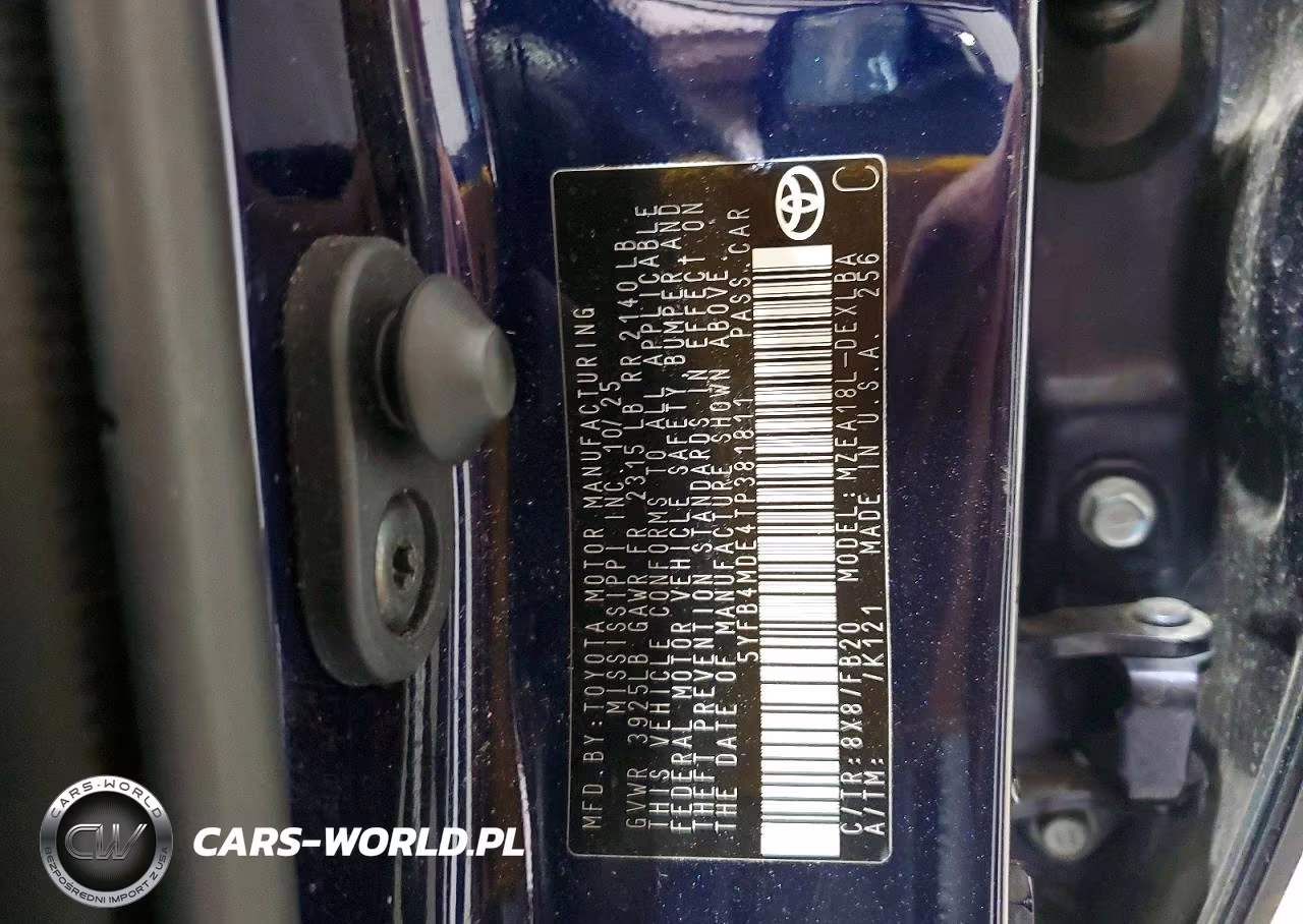 2026 Toyota Corolla Le VIN:5YFB4MDE4TP381811 - 12