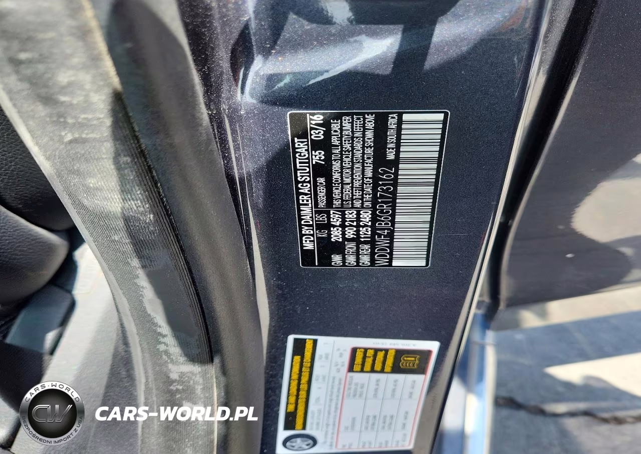 2016 Mercedes-Benz C 300 VIN:WDDWF4JB6GR173162 - 12