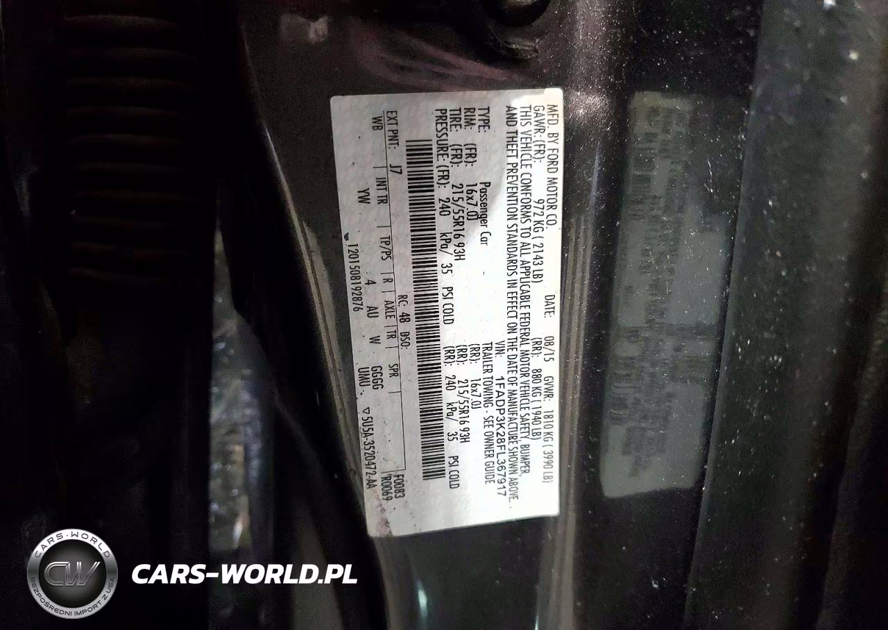 2015 Ford Focus Se VIN:1FADP3K28FL367917 - 13
