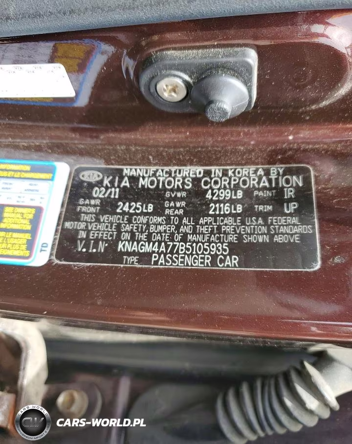 2011 Kia Optima Lx VIN:KNAGM4A77B5105935 - 12