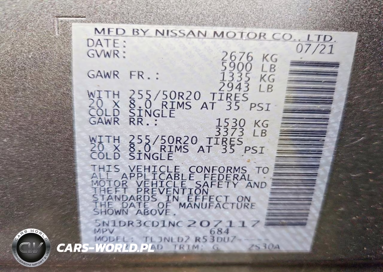 2022 Nissan Pathfinder Sl VIN:5N1DR3CD1NC207117 - 13
