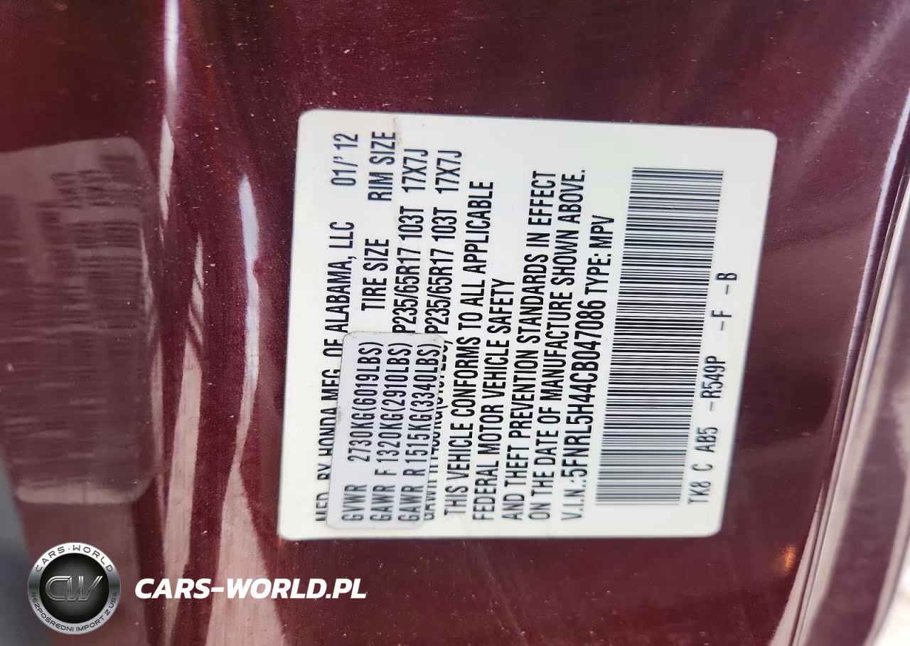2012 Honda Odyssey Ex VIN:5FNRL5H44CB047086 - 14