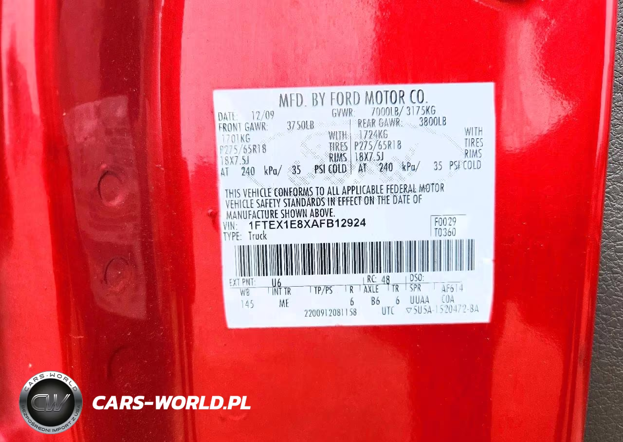 2010 Ford F150 Super Cab VIN:1FTEX1E8XAFB12924 - 12