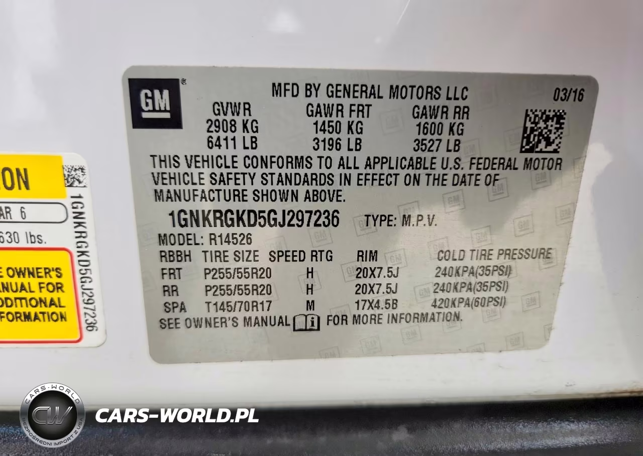 2016 Chevrolet Traverse Lt VIN:1GNKRGKD5GJ297236 - 14