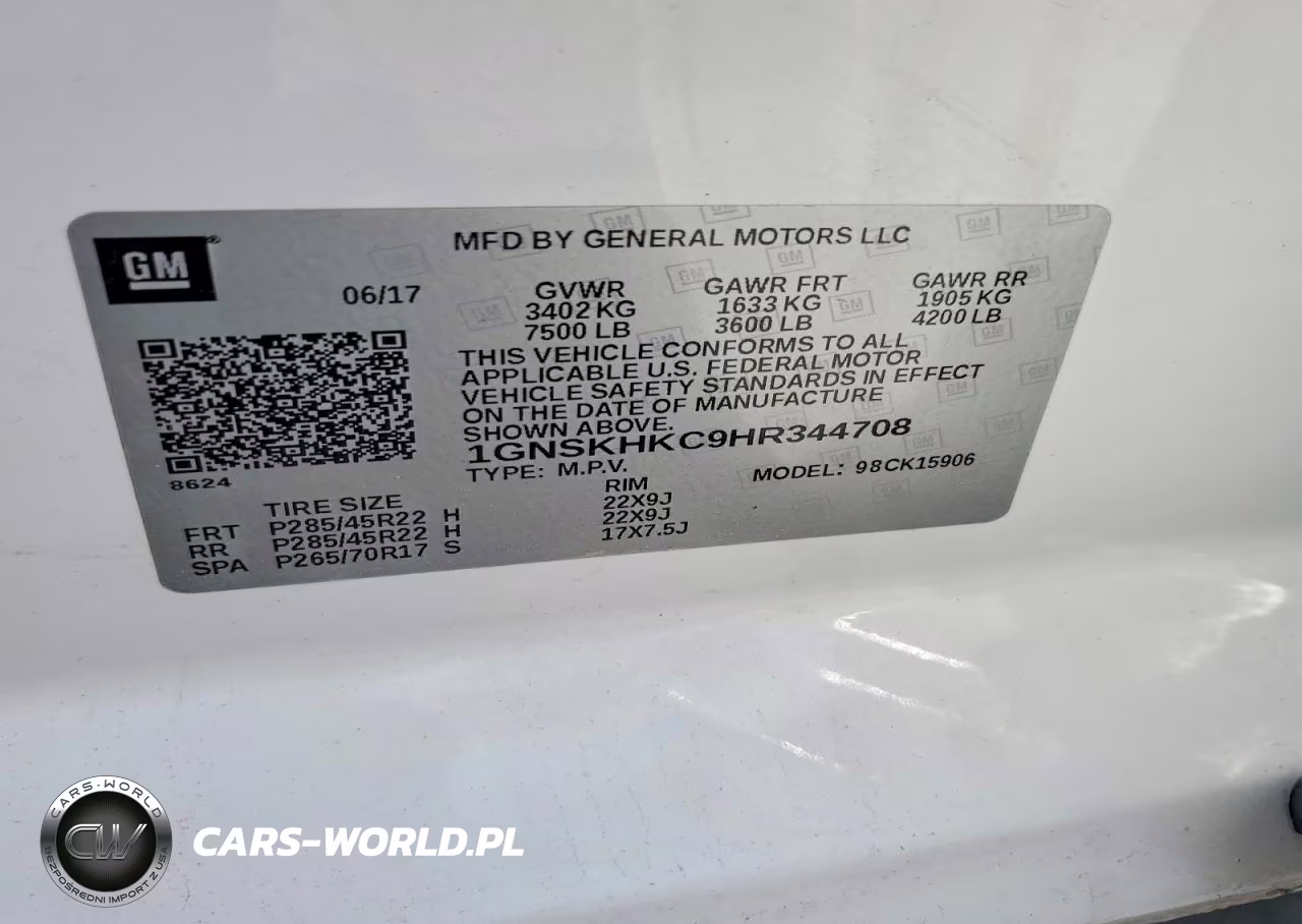 2017 Chevrolet Suburban K1500 Lt VIN:1GNSKHKC9HR344708 - 13