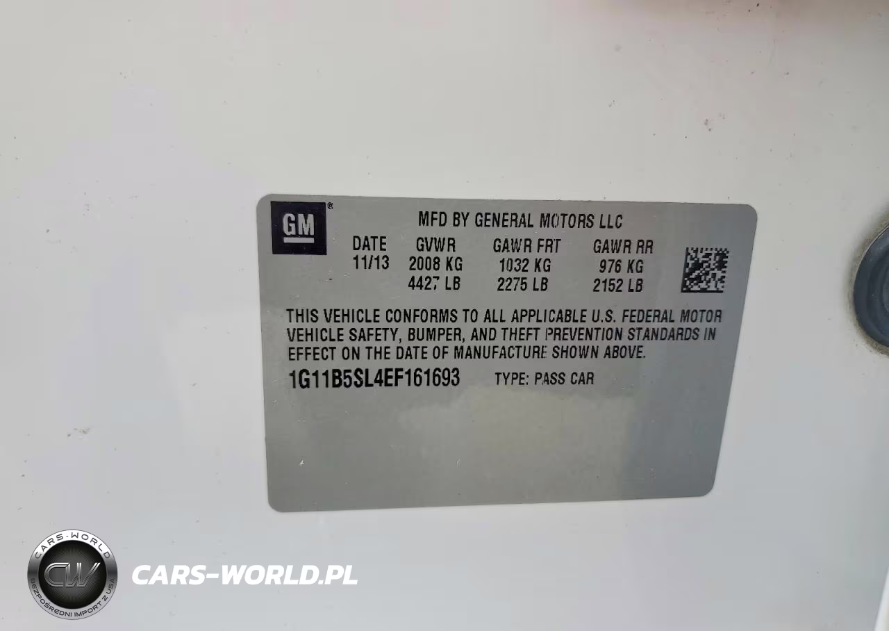 2014 Chevrolet Malibu Ls VIN:1G11B5SL4EF161693 - 12