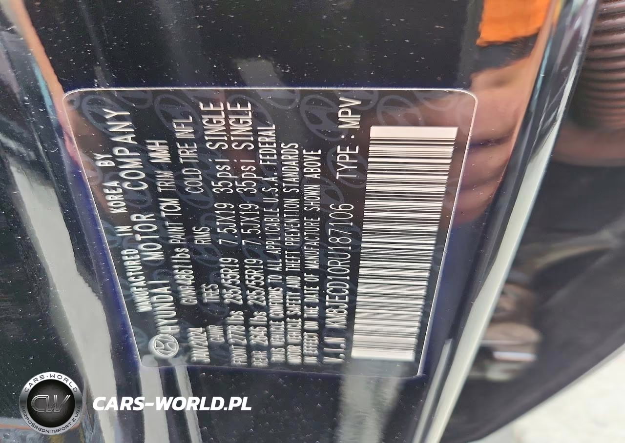 2024 Hyundai Tucson Limited VIN:KM8JECD10RU187106 - 13