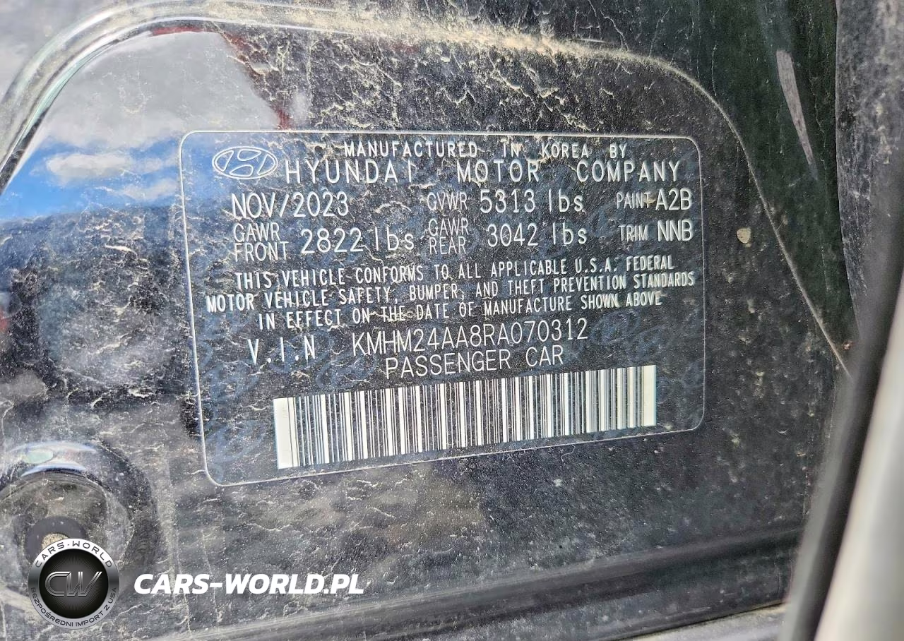 2024 Hyundai Ioniq 6 Se VIN:KMHM24AA8RA070312 - 12