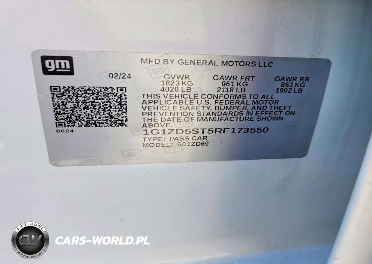 2024 Chevrolet Malibu Lt VIN:1G1ZD5ST5RF173550 - 13