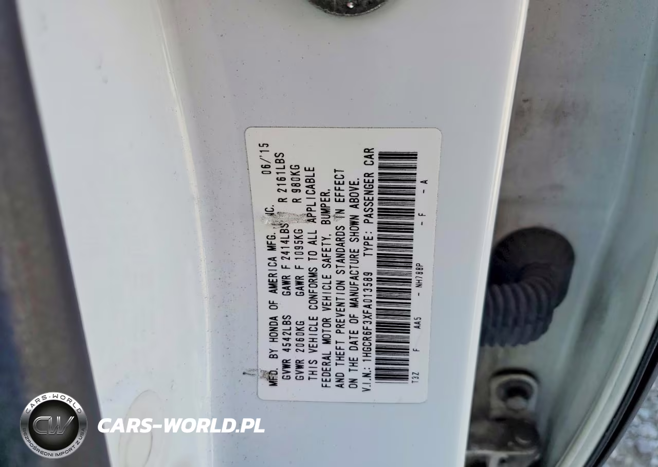 2015 Honda Accord Hybrid VIN:1HGCR6F3XFA013589 - 14