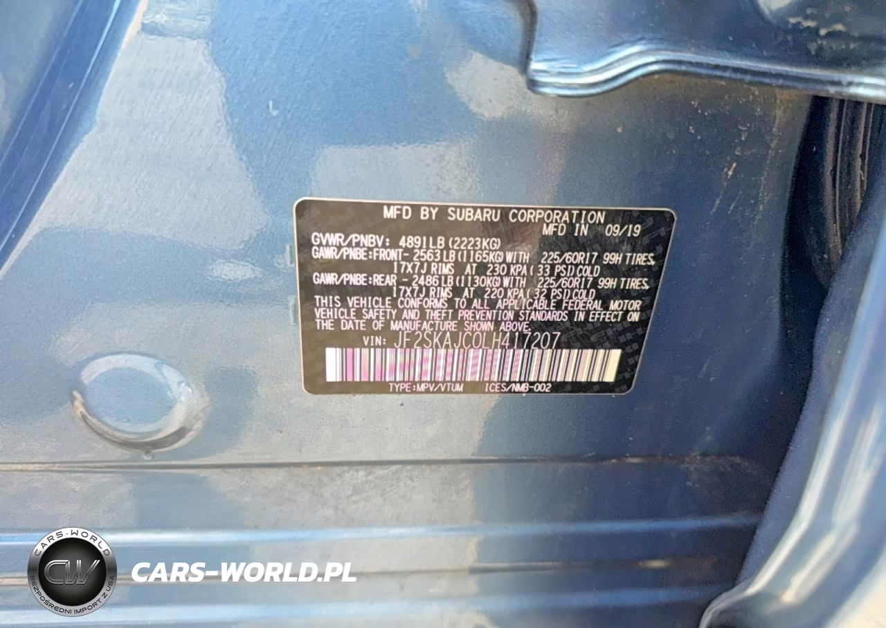 2020 Subaru Forester Premium VIN:JF2SKAJC0LH417207 - 10