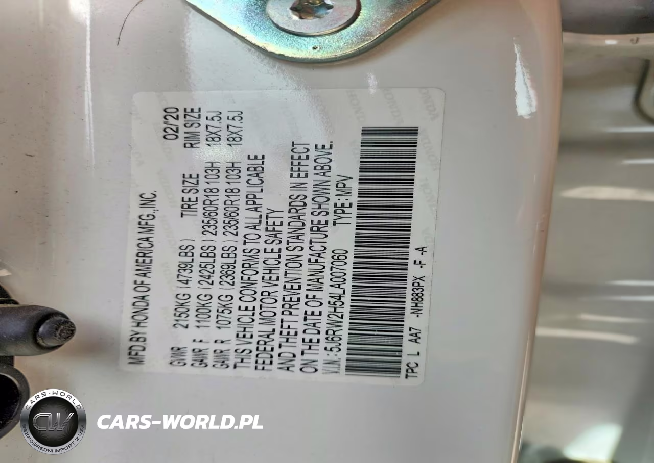 2020 Honda Cr-V Ex VIN:5J6RW2H54LA007060 - 13