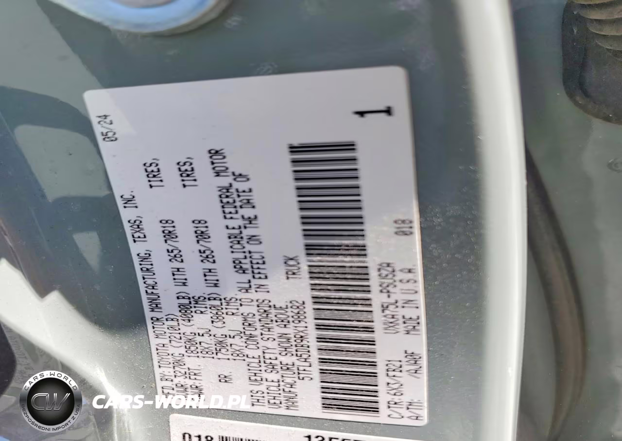 2024 Toyota Tundra Sr5 VIN:5TFLA5DB9RX198682 - 12