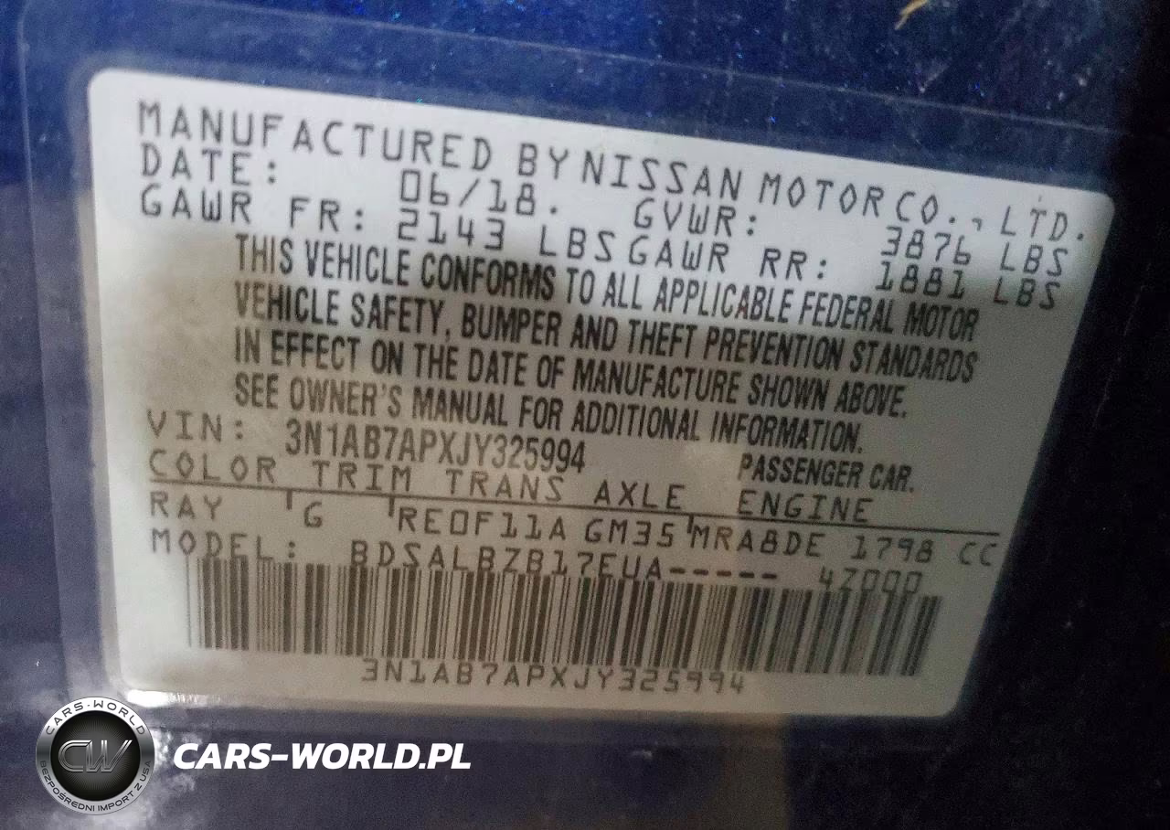 2018 Nissan Sentra S VIN:3N1AB7APXJY325994 - 12
