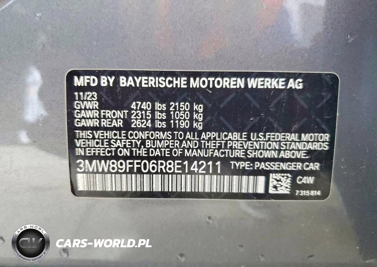 2024 BMW 330Xi VIN:3MW89FF06R8E14211 - 12