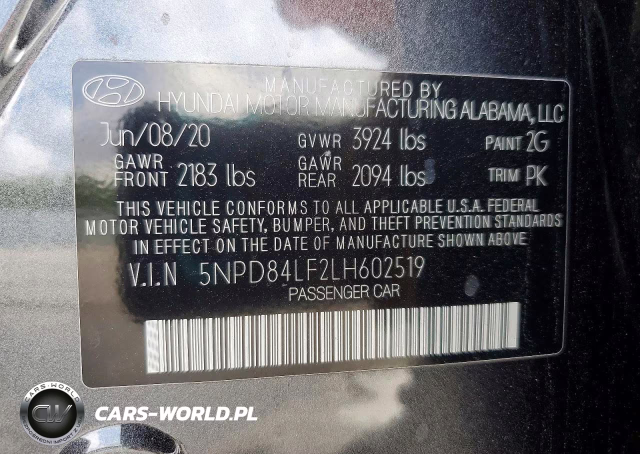 2020 Hyundai Elantra Limited VIN:5NPD84LF2LH602519 - 12