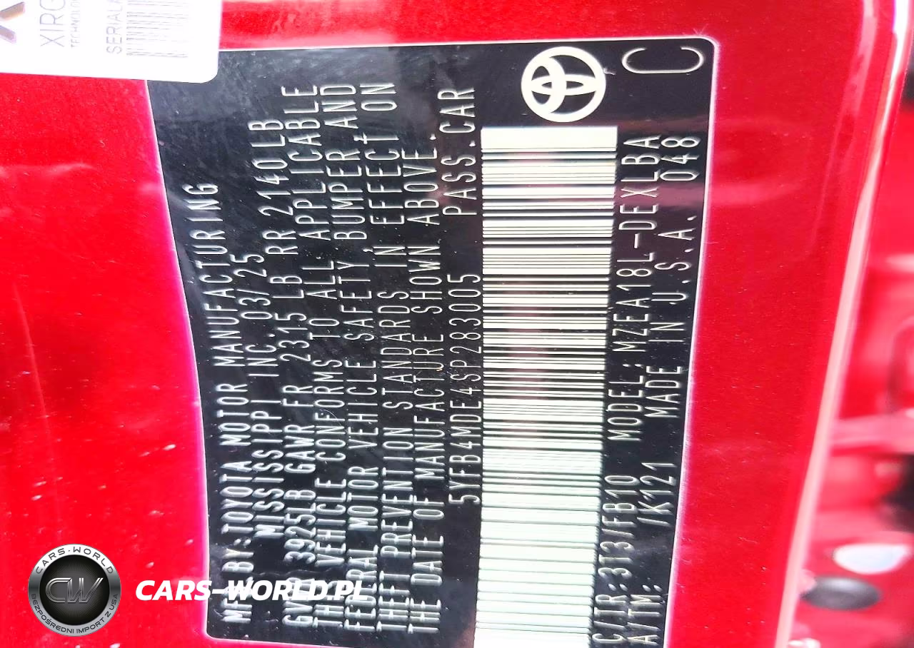 2025 Toyota Corolla Le VIN:5YFB4MDE4SP283005 - 12