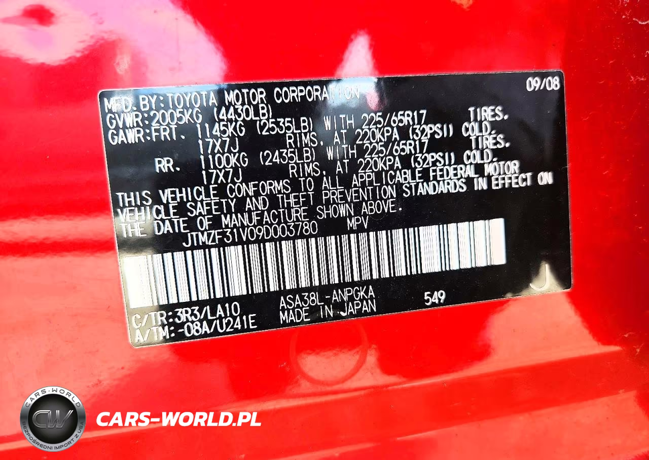 2009 Toyota Rav4 Limited VIN:JTMZF31V09D003780 - 13