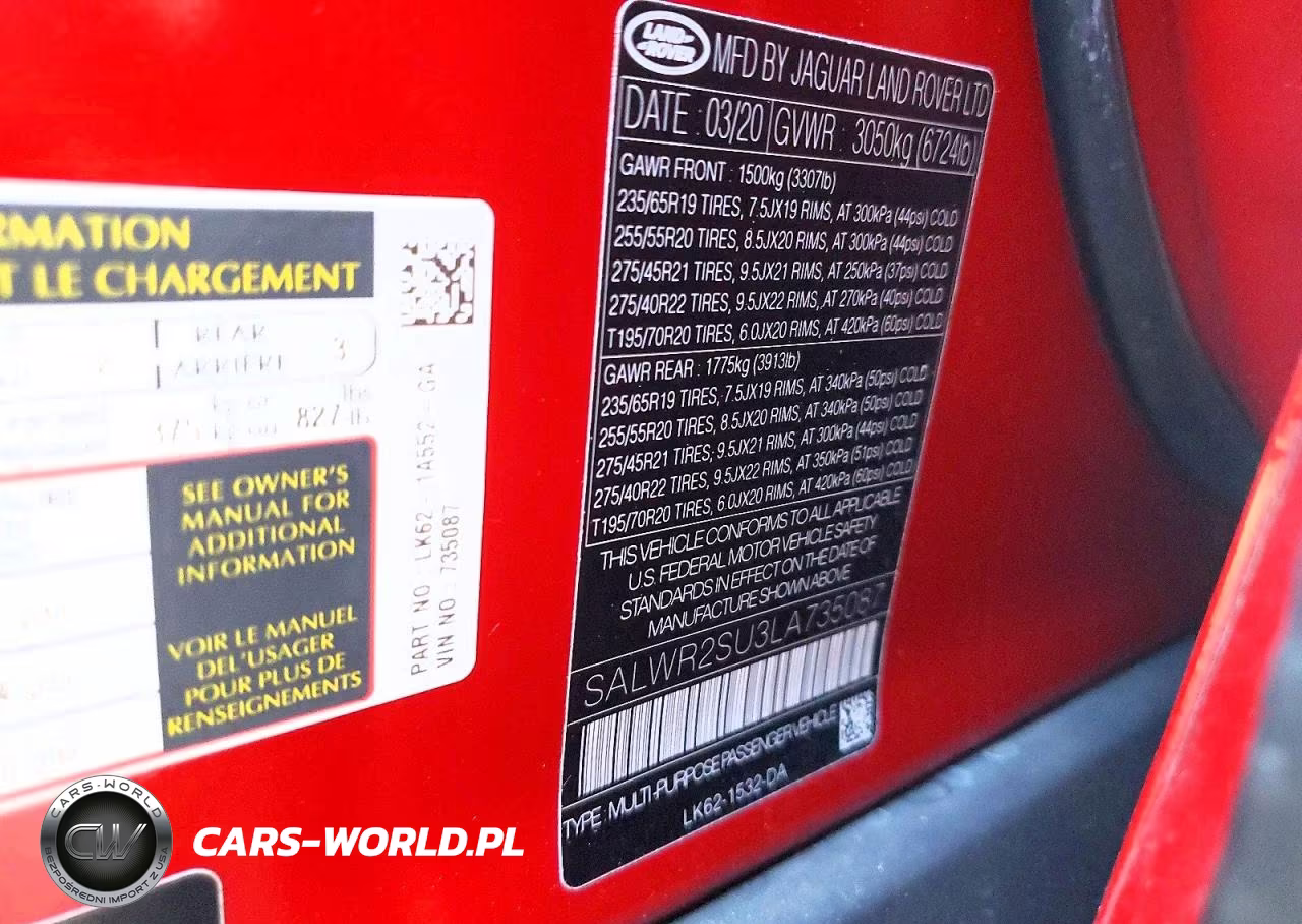 2020 Land Rover Range Rover Sport Hse VIN:SALWR2SU3LA735087 - 12