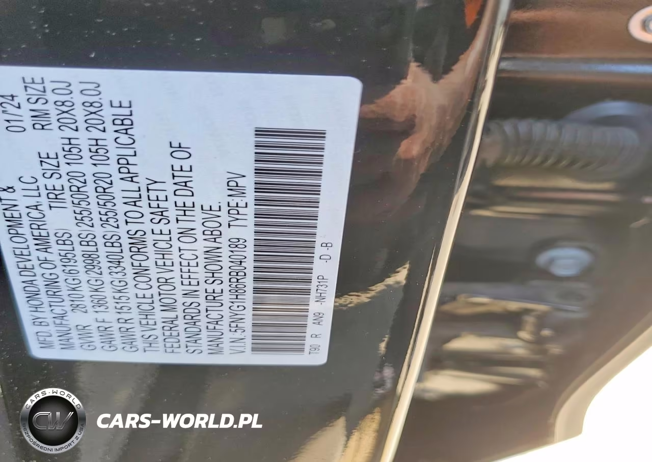 2024 Honda Pilot Elite VIN:5FNYG1H86RB040189 - 13