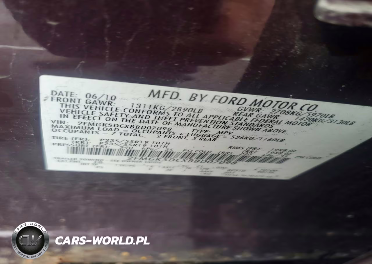 2011 Ford Flex Limited VIN:2FMGK5DCXBBD07098 - 13