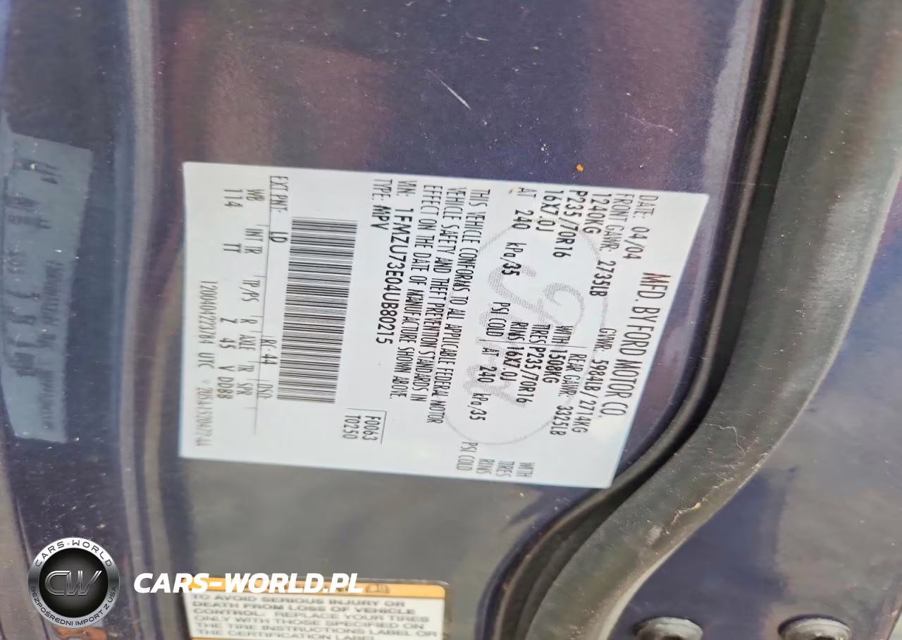 2004 Ford Explorer Xlt VIN:1FMZU73E04UB80215 - 13